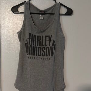 Harley-Davidson Gray Sleeveless Tank Top